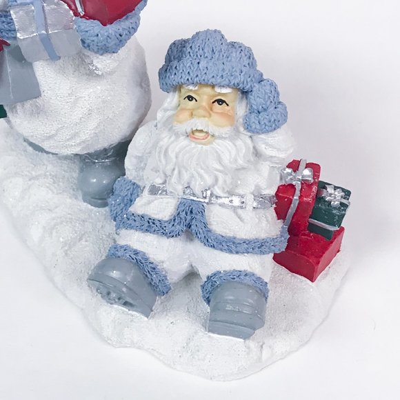 Snowbuddies Vintage Figurine Snowman and Santa - Picture 3 of 8